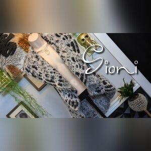 Sioni Faux Fur Sweater Cardigan Vest SM